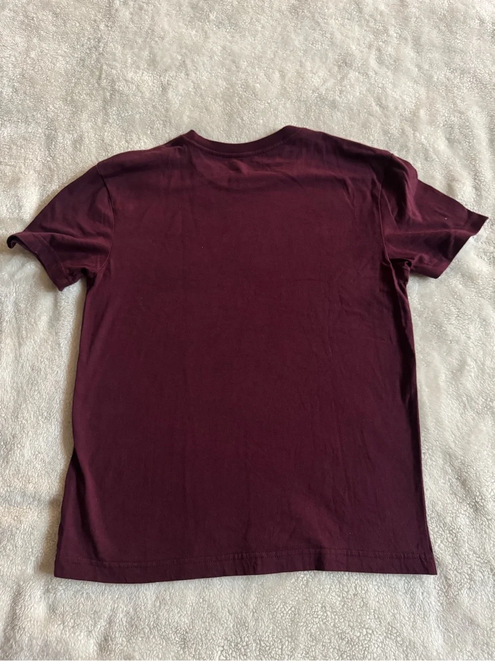 Girls' Maroon Unicorn Graphic Tee with Gold Script